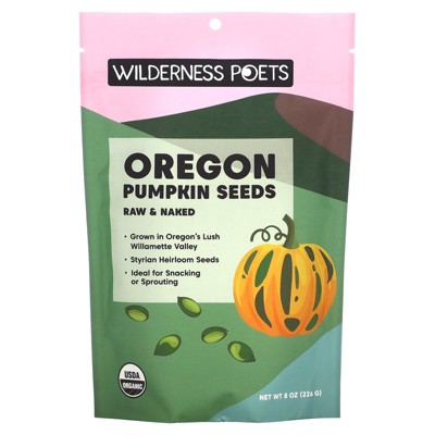 Wilderness Poets Organic Oregon Pumpkin Seeds, 8 oz (226 g)