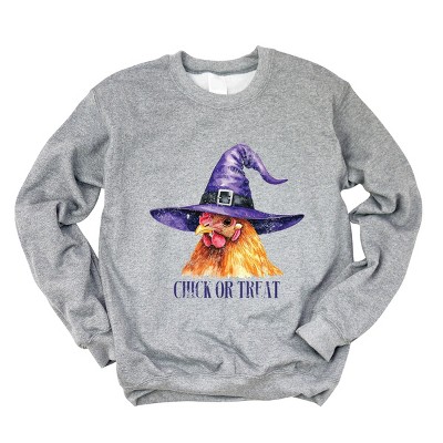 Simply Sage Market Chick Or Treat Watercolor Distressed Sweatshirt