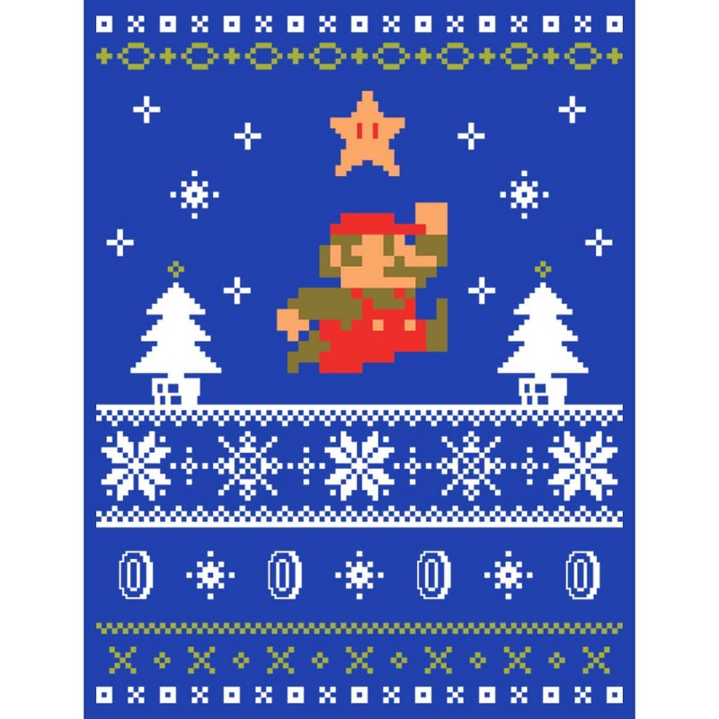 Men's Nintendo Mario Ugly Christmas Sweater Sweatshirt, 2 of 5