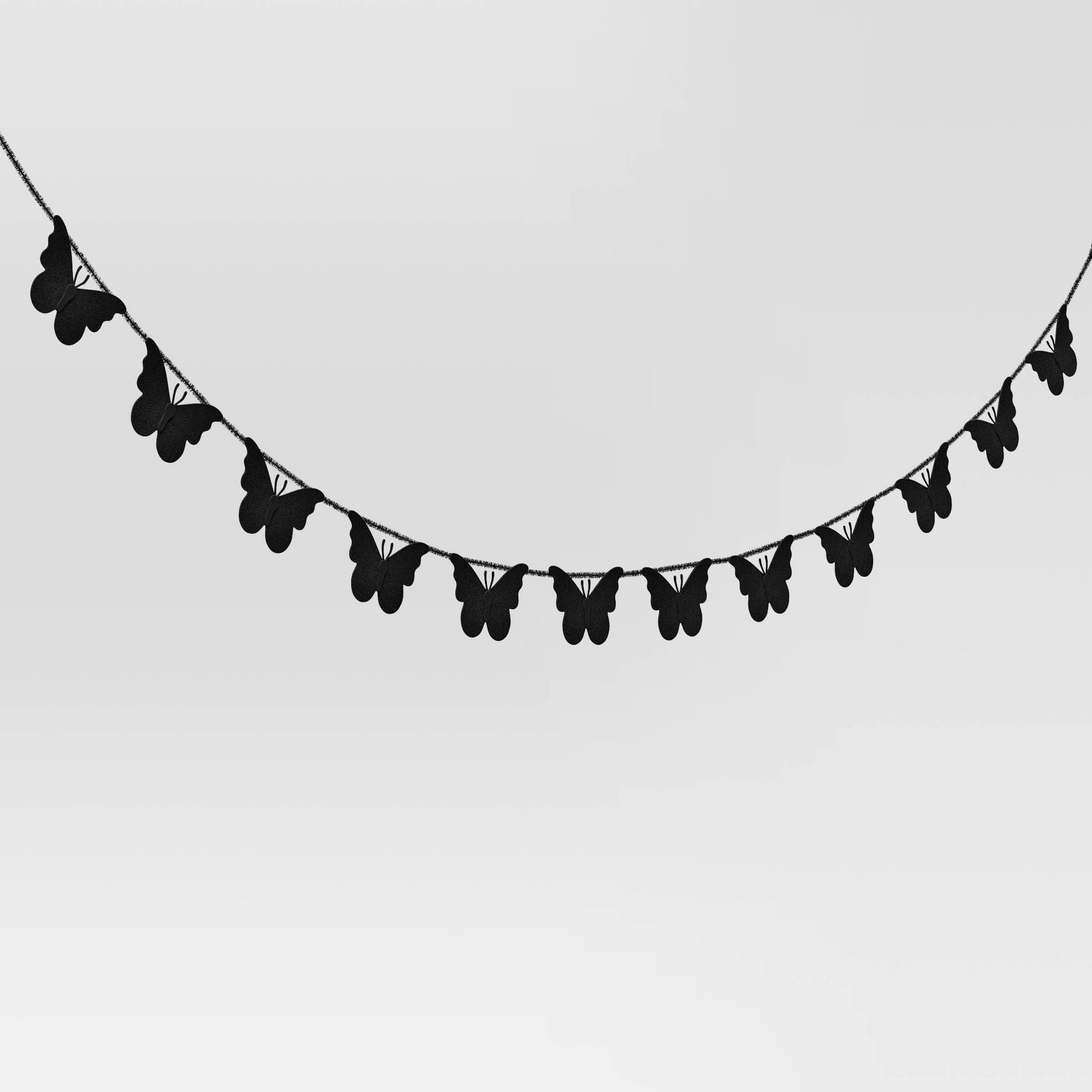 Simple Felt Butterfly Garland Black - Hyde and EEK! Boutique™
