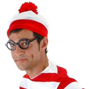 Elope Where's Waldo Costume Beanie Adult - 1 of 1