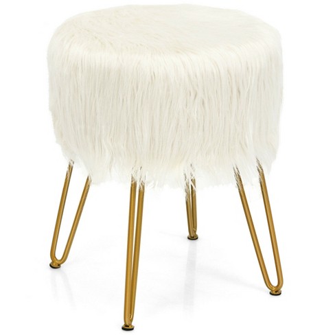 Fuzzy best sale vanity chair