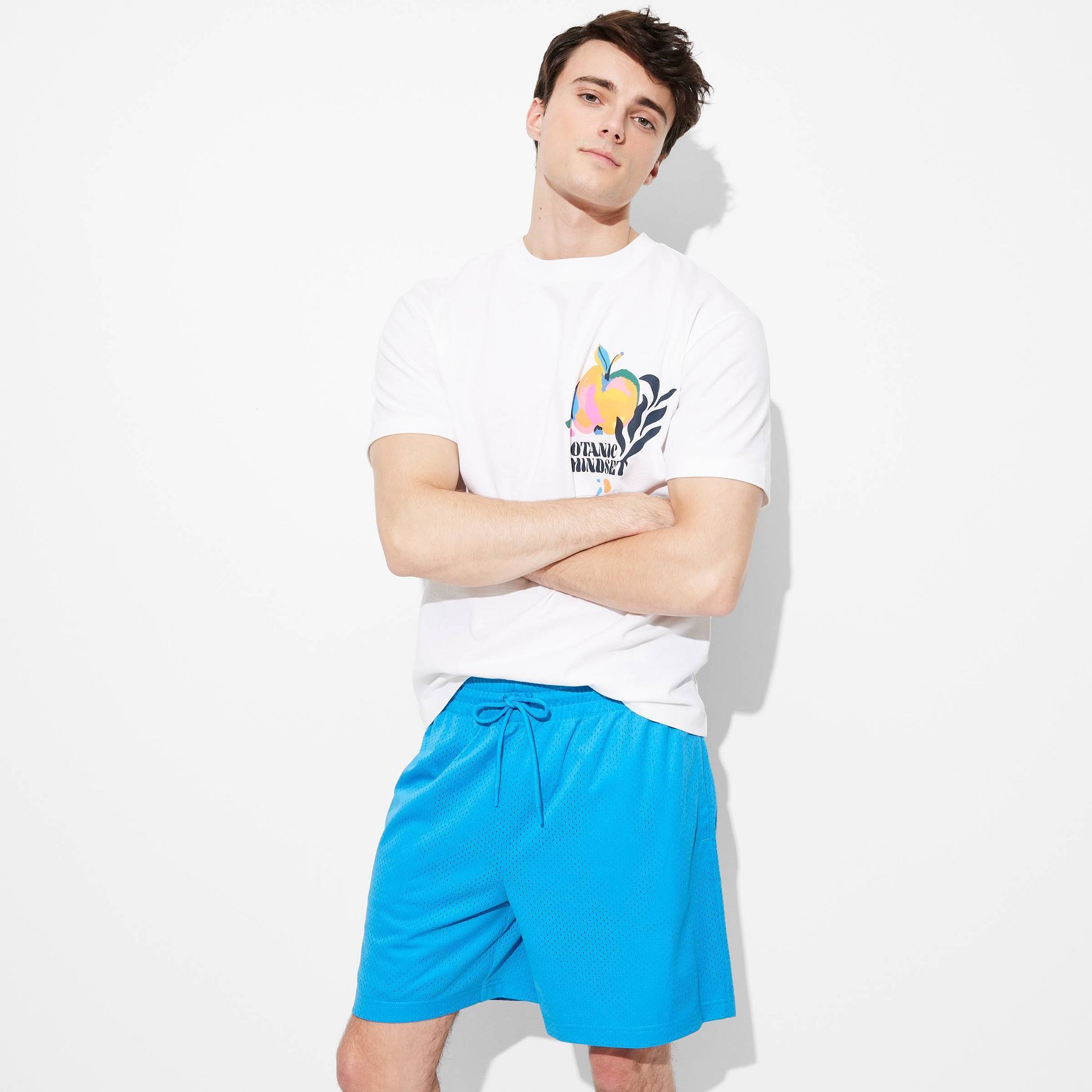 Men's 7" Mesh Shorts - Original Use™ Turquoise Blue XXL: Recycled Polyester, Lightweight, Drawstring Waist, Machine Washable