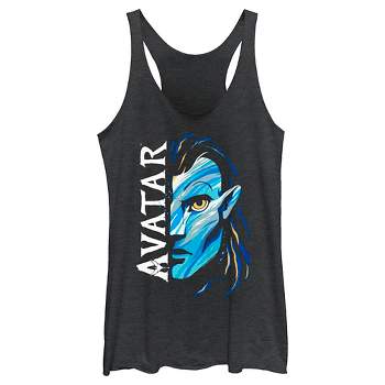Women's Avatar: The Way of Water Jake Sully Face Logo Racerback Tank Top