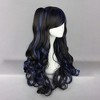 Unique Bargains Women Curly Long Hair Human Hair Wigs with Wig Cap - 3 of 4