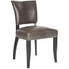 Desa Side Chair With Nail Head Trim (Set of 2) - MCR4690 - Antique Brown - Safavieh Couture - 4 of 4