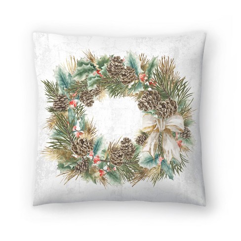 16.5x16.5 Indoor Christmas 'velvet Ornaments' Multi Square Throw