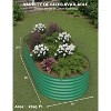 1 Pc 0.06mm Galvanized Raised Garden Bed,Elevated Planter Box for Vegetables Flowers, No Stoop Gardening, Outdoor Green - 4 of 4