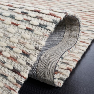 Marbella Beige and Rust Handwoven Wool Area Rug