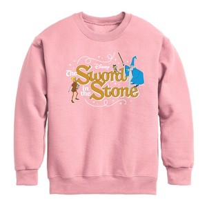 Boys' - Disney - Sword In The Stone Character Group Graphic Long Sleeve Fleece Sweatshirt - 1 of 4