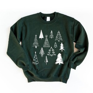 Simply Sage Market Women's Graphic Sweatshirt Christmas Tree Botanical - 1 of 4