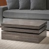 CAVINAS Coffee Tables for Living Room Modern Round Coffee Table with Rotating Top for Apartments Offices - 3 of 4