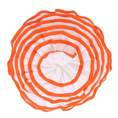 Sylvie - Orange Blossom Pillow - Orange & White - Levtex Home