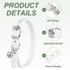 Unique Bargains Dog Collar with Bell Adjustable Buckle PU Leather Dog Collars - 3 of 4