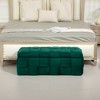 NicBex Storage Ottoman Bench for Bedroom,Velvet Storage Bench with Safety Hinges,Ottoman for Living Room,Bedroom,Entryway - 2 of 4