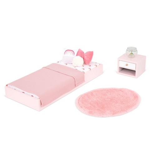 Our Generation Sweet Snuggles Bedroom Furniture Accessory Set For 18 Dolls Target