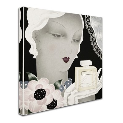 Trademark Fine Art -Vintage Apple Collection 'Art Deco Flapper Color' Canvas Art