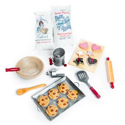 The Queen's Treasures 23 Pc 18 Inch Doll Vintage Baking Tool Set and Food