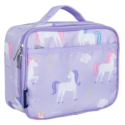 Wildkin Rainbow Unicorns Day2Day Lunch Box Pink