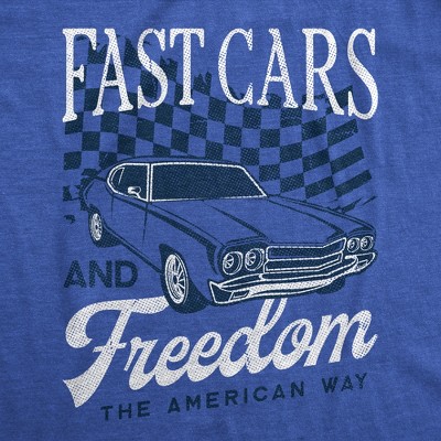 Мужские футболки Crazy Dog T-Shirts, Inc. Mens Funny T Shirts Fast Cars and Freedom Sarcastic Patriotic Graphic Novelty Tee for Men - Crazy Dog Men's T Shirt For Mechanic Handyman Royal M — фото 2