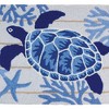 Jellybean Indigo Sea Turtle Indoor & Outdoor Doormats – Coastal Marine Decor 20" x 30" - 3 of 3