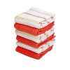 Sloppy Chef Premier Kitchen Towels (Pack of 6), 15x25, Striped, Cotton, Yellow/Saffron - 2 of 4