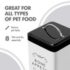 Amici Pet Sparky Bone Appetit Metal Storage Canister, 36 oz. , White & Black - 4 of 4