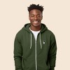 Dalix Astronaut Embroidered Hoodie Fleece Sweatshirt Zip Front Mens - 4 of 4