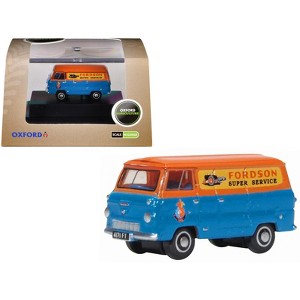 Ford 400E Van RHD (Right Hand Drive) "Fordson Super Service" Blue and Orange 1/148 (N) Scale Diecast Model Car by Oxford Diecast - 1 of 4