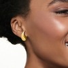 Ross-Simons 0.20 ct. t.w. Diamond Puffy Teardrop Earrings in 18kt Gold Over Sterling - 2 of 4