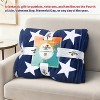 Catalonia Patriotic US Flag Blanket, American National Flag Throws, Fuzzy Plush Soft Fleece Blanket for Memorial Day 4th of July Citizenship Veteran - 4 of 4