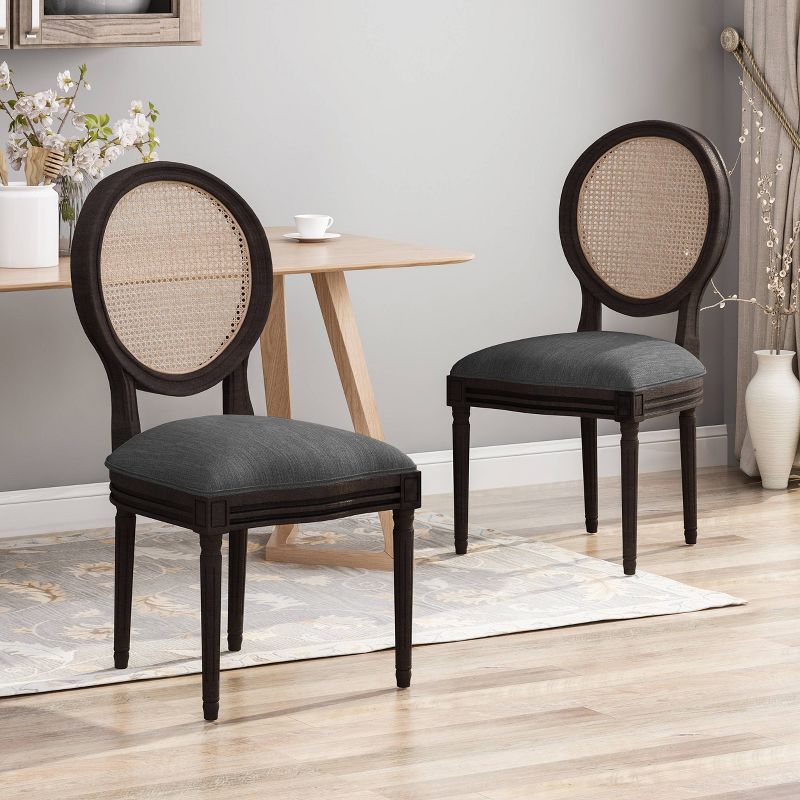 Set of 2 Govan Wooden Dining Chairs - Christopher Knight Home, 3 of 7