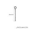 Unique Bargains DIY Craft Necklaces Bracelets Earrings Jewelry Making Iron 21 Gauge Eye Pins 200 Pcs - 2 of 4