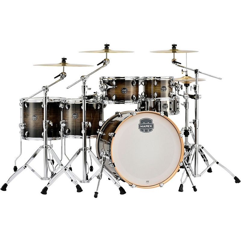 Mapex Armory Series Exotic Studioease Fast Shell Pack With 22" Bass Drum Black Dawn, 1 of 4