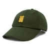 Dalix Yellow Gummy Embroidered Cotton Dad Hat Baseball Cap Adjustable Womens - 4 of 4