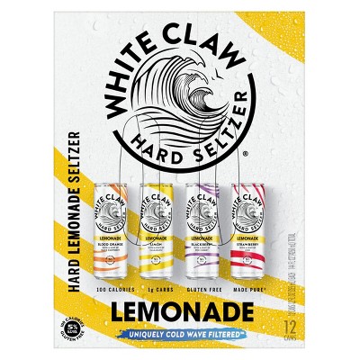 White Claw Refresher Hard Seltzer Lemonade - 12pk/12 fl oz Cans