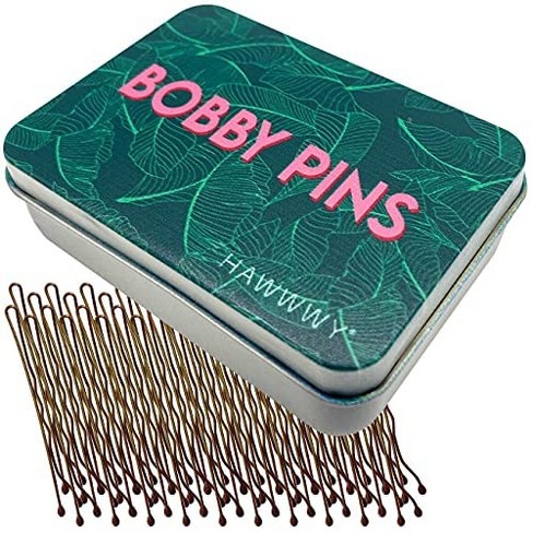 HAWWWY Light Brown 8 Pack Spiral Bobby Pins, Spin Pins, Bun Maker