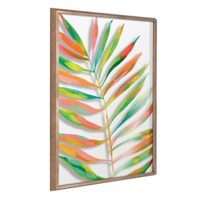 Kate and Laurel Blake Palma Framed Printed Art by Jessi Raulet of Ettavee, 24x32, Gold - 1 of 4