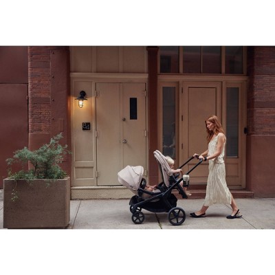 Midnight Black Adjustable Sibling Stroller Seat