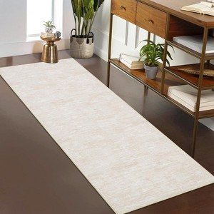 Acekool Modern Washable Area Rug, Soft Non Slip Minimalist Low Pile Carpet for Living Room, Bedroom, Dorm - 1 of 4