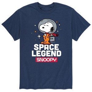 Men's - Peanuts - Snoopy Space Beagle Astronaunt Short Sleeve Graphic T-Shirt - 1 of 4