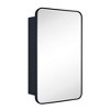 TEHOME Garnes Rectangular Recessed or Surface Mount Metal Medicine Cabinet with Mirror - 3 of 4