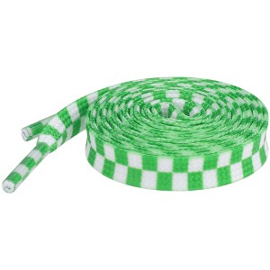 INSPIRE CHIC Two-Color Checkered Flat Plaid Shoelaces for Sneaker Shoes 1 Pair - 1 of 4