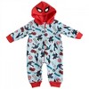 Kids Spider-Man Comic Poses Hooded Fleece Coveralls - 2 of 3