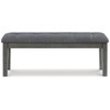 Signature Design by Ashley Contemporary Hallanden 50" Dining Bench Two-tone Gray - 3 of 4