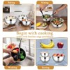Itopfox Stainless Steel Mixing Bowls with Airtight Lids, 3-Piece Set for Prepping, Cooking, Storage, Serving, Freezer & Dishwasher Safe - 4 of 4