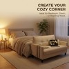 50" Loveseat Sofa, Small Couch for Small Spaces Bedroom, Comfy Mini Love Seat with Deep Seat, Tool-Free Assembly - 3 of 4