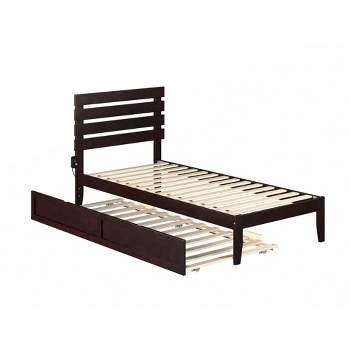 Twin XL Oxford Bed with Twin XL Trundle Espresso - AFI