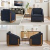 NicBex Chenille Upholstered Accent Chair with Cushioned Seat,Modern Arm Chairs with Backrest,Leisure Chair for Bedroom,Reading Room - 4 of 4