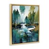 Stupell Industries Woodland Creek Painting Black Framed Floater Canvas Wall Art - 3 of 4